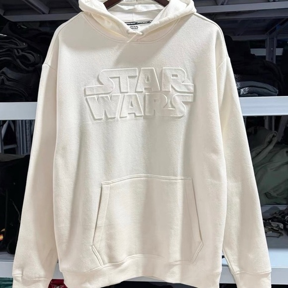 Disney Other - Disney Star Wars Pullover Hoodie Adults Star Wars Puff Print Logo